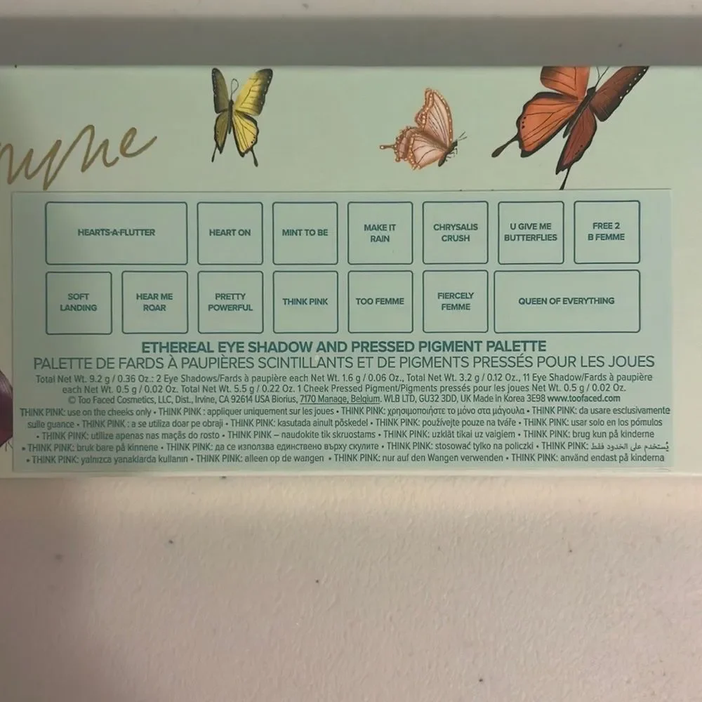 Too Faced Too Femme Ethereal Eye Shadow Palette NWT - Picture 10 of 12